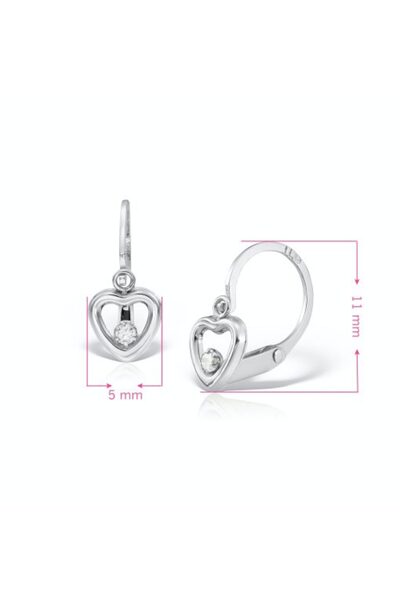 MOSV 18 karat white gold earrings for babies