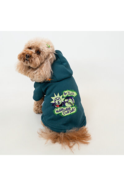 Buddy Store Petrol Green Cat and Dog Outfit - Clothes Sweatshirt Hoodie (Hooded 100% Cotton)