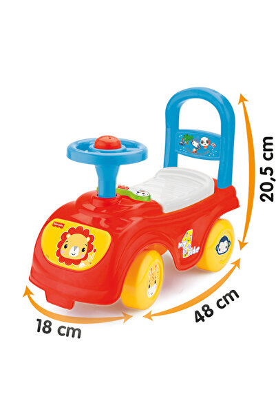 Tessari Educational Walker Ride-On Car with Horn and Storage - Colorful