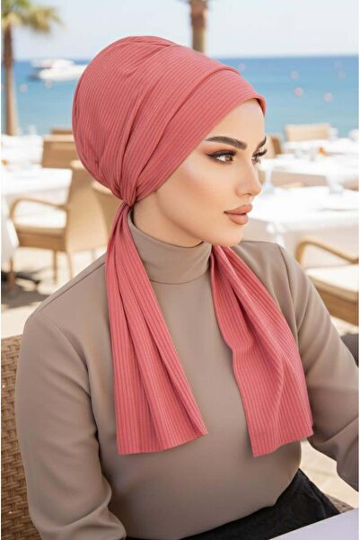 Aişe tesettür Gülkurusu Nude Series Scarf Bonnet