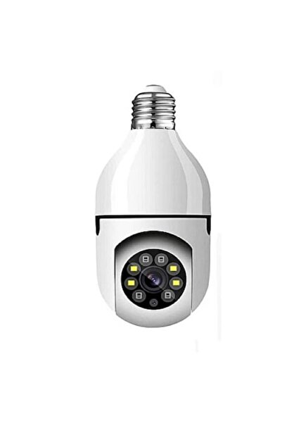 Kludoo smart bulb PTZ WiFi 2.4G 4K E27 bulb camera with motion sensor + Techstar 32GB MicroSDHC