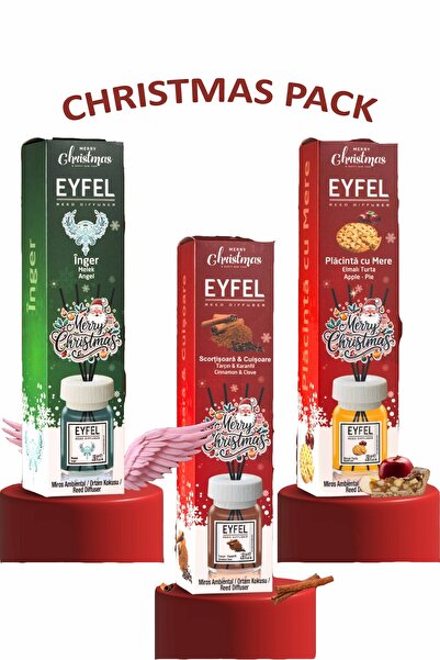 Eyfel Xmas PROMO Room Air Freshener x 3 Fragrances x 120 ml