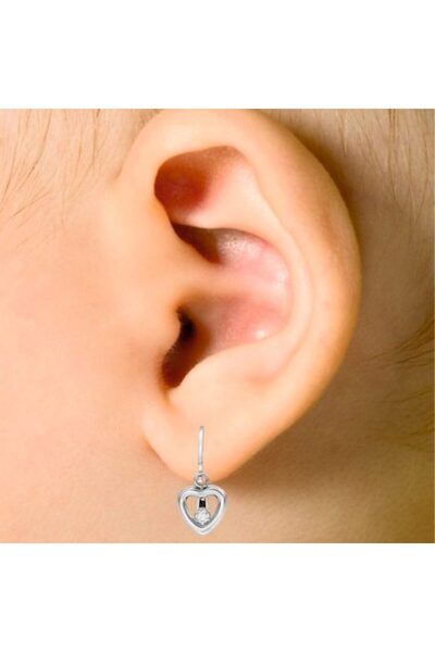 MOSV 18 karat white gold earrings for babies