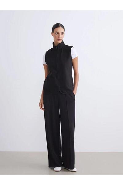 LC Waikiki guler ridicat Vestă din lână pentru femei (W5)