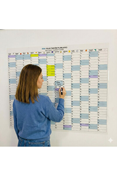Farklı Bi Kağıt 2026 Statik Kağıt Yıllık Sihirli Takvim 70X85