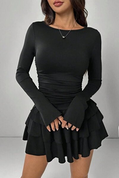 JANES Μίνι φόρεμα με πολλές στρώσεις φούστας