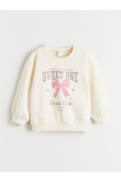 LC Waikiki Özmarka New Season Printed Girls' Sweatshirt