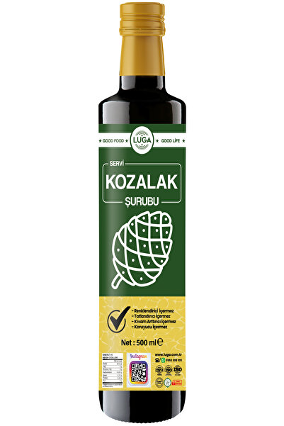 Luga Kozalak Şurubu Servi Kozalağı 500 ml - % 100 Doğal, Katkısız, Koruyucusuz