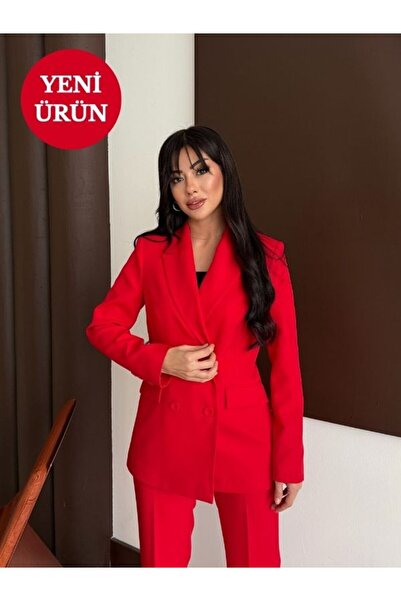 Nadrina Laser Cut Double-Breasted Suit