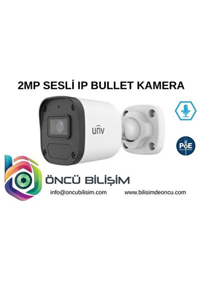 UNV IPC2122LB­AF28­E 2MP 2.8mm IR ECO BULLET SESLİ IP KAMERA