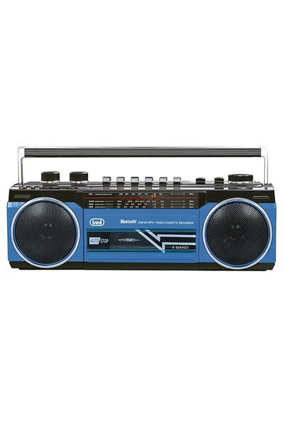 Trevi Headunit RR501 Radio Cassette Player, Bluetooth, Blue