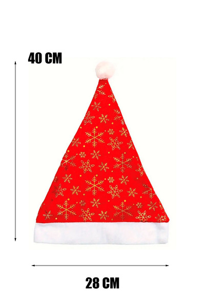 Yusuf Dirik YD Party Supplies New Year's Hat Luxury Velvet Snowflake Printed