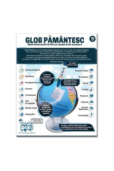 Tessari Interactive World Globe & Pen with Scanning Camera - AS