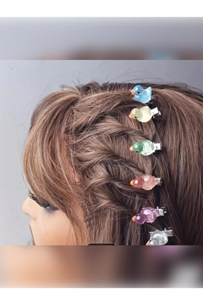 Umut 5Pcs Colorful Glowing Duck Baby Girl and Children Barrette Hair Holder