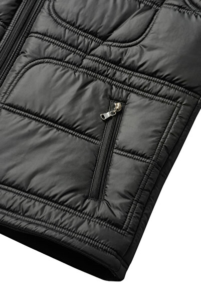 HAMİTOGULLARI Black Double Needle Vest