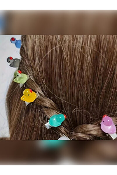 Umut 10Pcs Colorful Glowing Duck Baby Girl and Children Barrette Hair Holder
