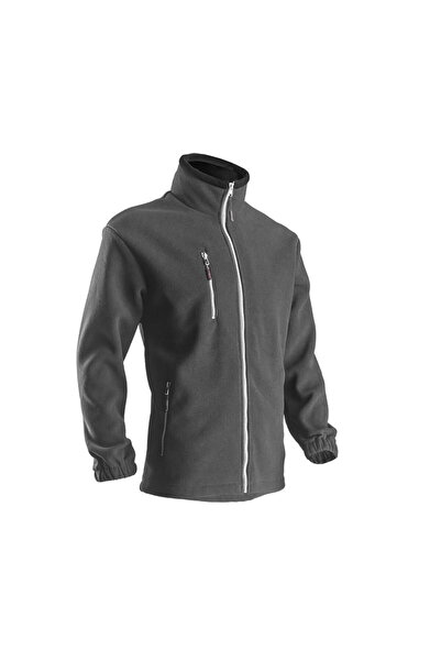 Coverguard Hanorac Angara, gri, fermoar, fleece gros 450 g/m², poliester micropolar, certificat pentru temperaturi scăzute