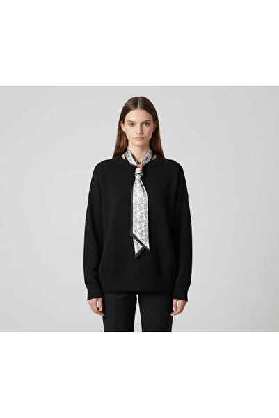 aytenli Μοντέρνο πουλόβερ με λεπτομέρεια φουλάρι με αξεσουάρ με λαιμόκοψη σε ...