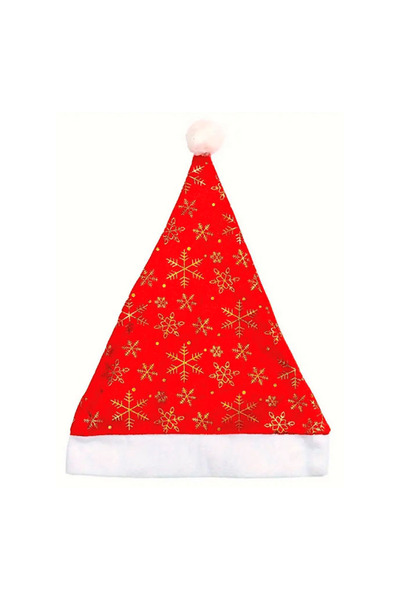 Yusuf Dirik YD Party Supplies New Year's Hat Luxury Velvet Snowflake Printed