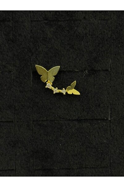 XUPING JEWELRY 925 ayar gümüş, kelebek gold altın kaplama Kıkırdak helix Trag...