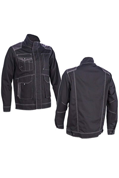 Coverguard Jachetă funcțională Orosi, neagră, cu buzunare multiple, 65% poliester/35% bumbac, 240 g/m² Ripstop