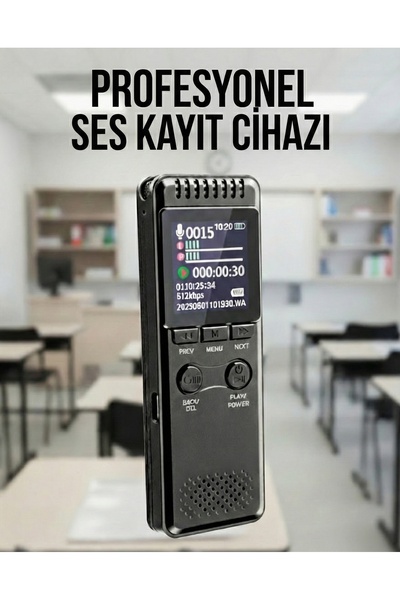 Yeni Model Metal Kasalı HS30 Profesyonel Ses Kayıt Cihazı Okul Ders Not,Toplantı, Röportaj