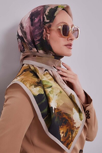 Levidor Mink Branch Flower Aura Scarf