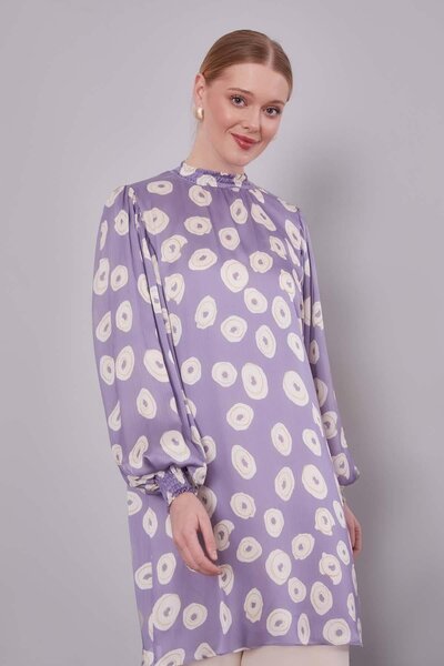 Levidor Λιλά τονικ με στρογγυλό σχέδιο