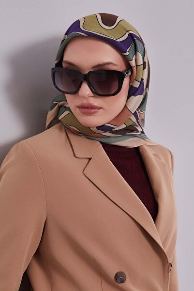 Levidor Green Wavy Aura Scarf