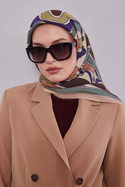 Levidor Green Wavy Aura Scarf