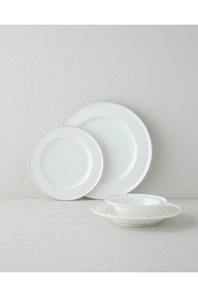 English Home Savanna Bone Porselen Yemek Takımı 24 Parça 6 Kişilik Gold