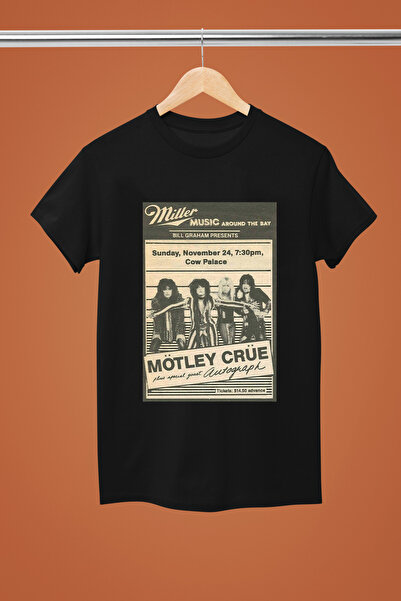 MAGORS MÖTLEY CRUE, BUMBAC IMPRIMAT, Mâneci scurte, CORTĂ REGULARĂ ROCK tricou