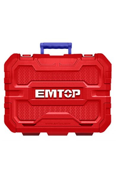 EMTOP Impact Drill/Driver, 2 Batteries 2.0 Ah, 45 Nm, 55 Accessories