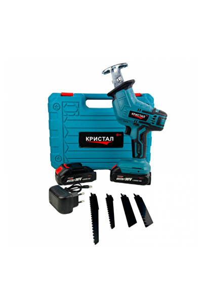 DDT CRISTAL cordless reciprocating saw, 36V, 2 batteries + charger