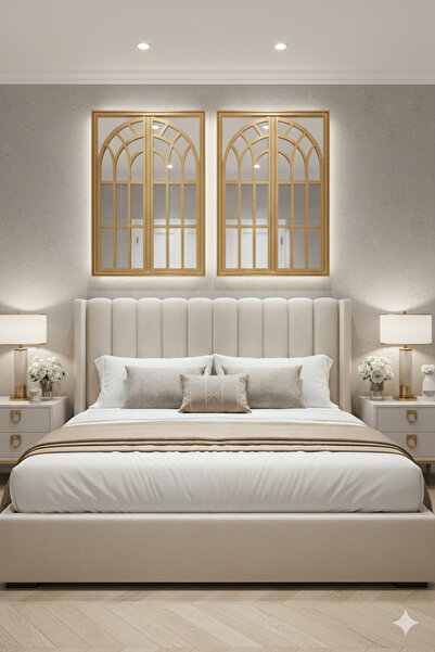 Generic Artistic window frame mirrors – a touch of modern luxury, 97 x 66 cm