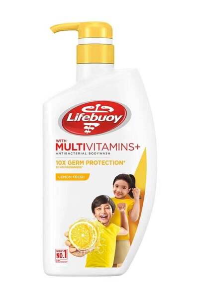 LİFEBUOY غسول الجسم المضاد للبكتيريا برائحة الليمون المنعش 1 لتر