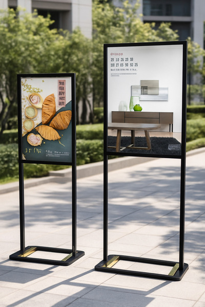 Grand City Media Double-sided poster banner stand
