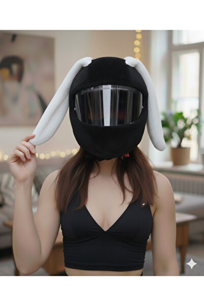 Beta Siyah Peluş Kask Kılıfı