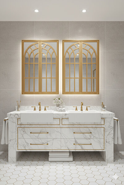 Generic Artistic window frame mirrors – a touch of modern luxury, 97 x 66 cm