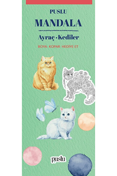 Puslu Yayıncılık Mandala Ayraç - Kediler / Kolektif / / 9786258035957