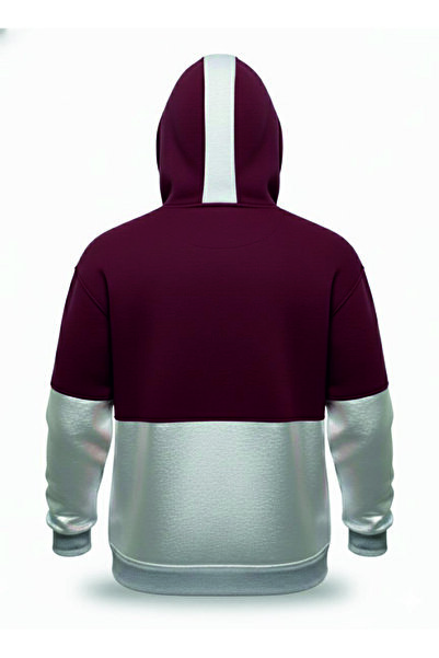 HOFFNUNG 3Iplik Daily Hooded Zip Sweatshirt Solid Color Removable Hooded Sweatshirt Zip