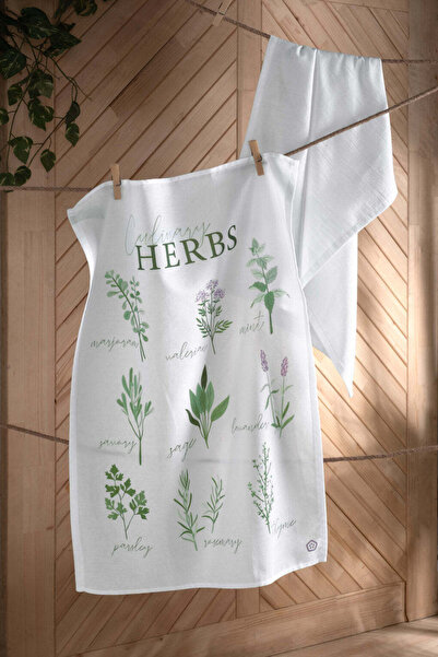 OKRA HOME HERBS, %100 PAMUK, 2’Lİ KURULAMA BEZİ