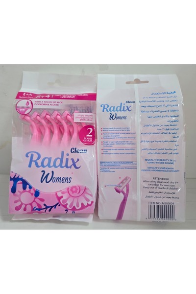 RADIX Clean شفرات حلاقة نسائية 8+4 (عبوة من قطعتين)