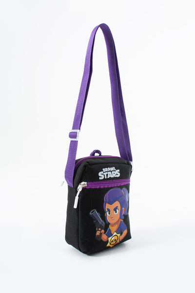 Sona Park Brawl Stars Shelly Children's Shoulder Bag – 3 Compartments – Waterproof Fabric (21×16×6 cm)