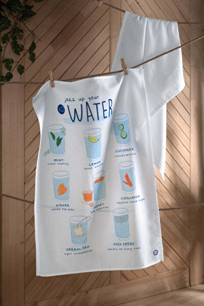 OKRA HOME WATER, %100 PAMUK, 2’Lİ KURULAMA BEZİ