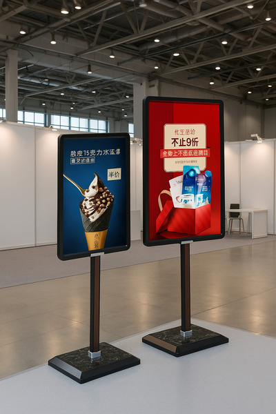 Grand City Media Double-sided display sign stand