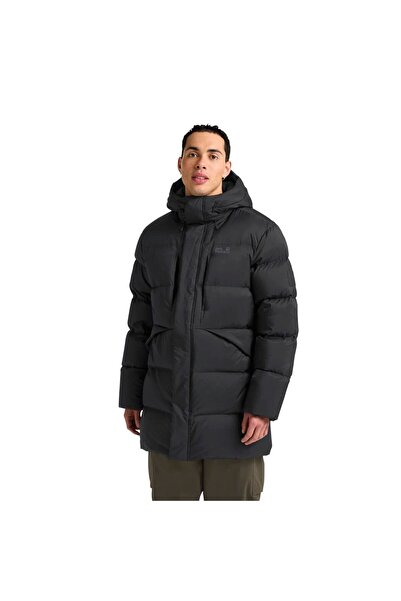 Jack Wolfskin سترة آيسي هيل للرجال سوداء للأنشطة الخارجية A65049