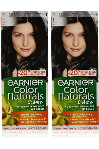 YYEDC صبغة شعر دائمة من كولور ناتشورالز - أسود (2)، 100 مل