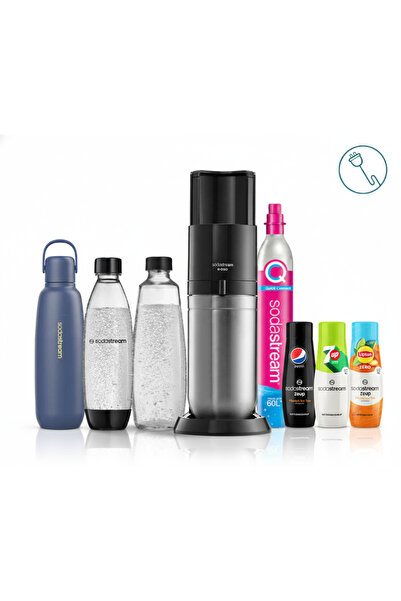 sodastream E-DUO Elektrikli Premium Soda Makinesi | "Tek Tuşla Gazlandır + 3 ...