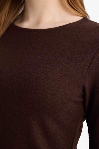 DeFacto Slim Fit Slim Fit Crew Neck Long Sleeve T-Shirt Tunic G5330Ax25Wn